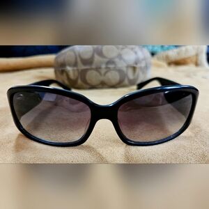 Like New Designer Black COACH "Rowan" Sunglasses